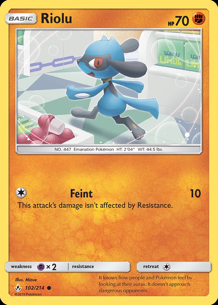 Riolu - Unbroken Bonds (Common) [UNB-102] Main image