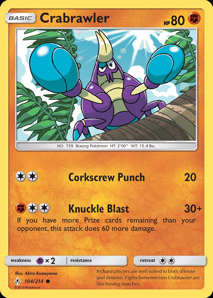 Crabrawler - Unbroken Bonds (Common) [UNB-104] Immagine principale del prodotto
