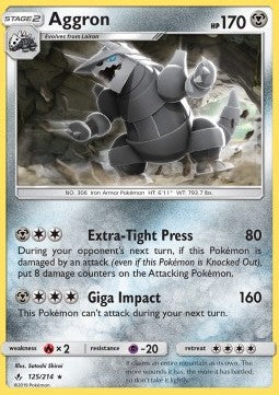 Aggron - Unbroken Bonds (Rare) [UNB-125] Hover Image