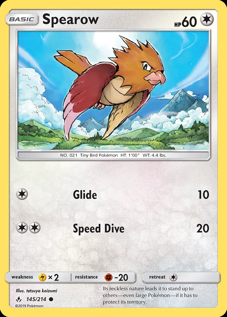 Spearow - Unbroken Bonds (Common) [UNB-145] Hoofdafbeelding
