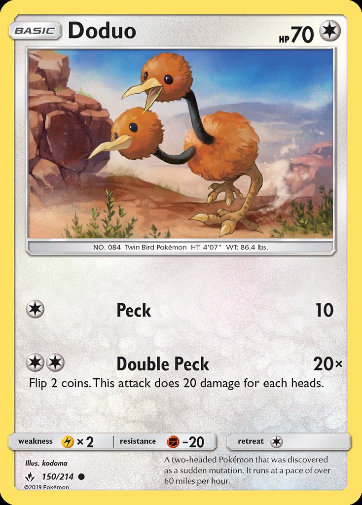 Doduo - Unbroken Bonds (Common) [UNB-150] Main image