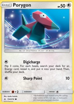 Porygon - Unbroken Bonds (Common) [UNB-154] Imagen principal del producto