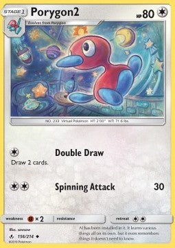 Porygon2 - Unbroken Bonds (Uncommon) [UNB-156] Imagen principal del producto