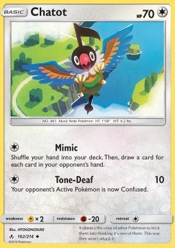 Chatot - Unbroken Bonds (Uncommon) [UNB-162] Imagen principal del producto