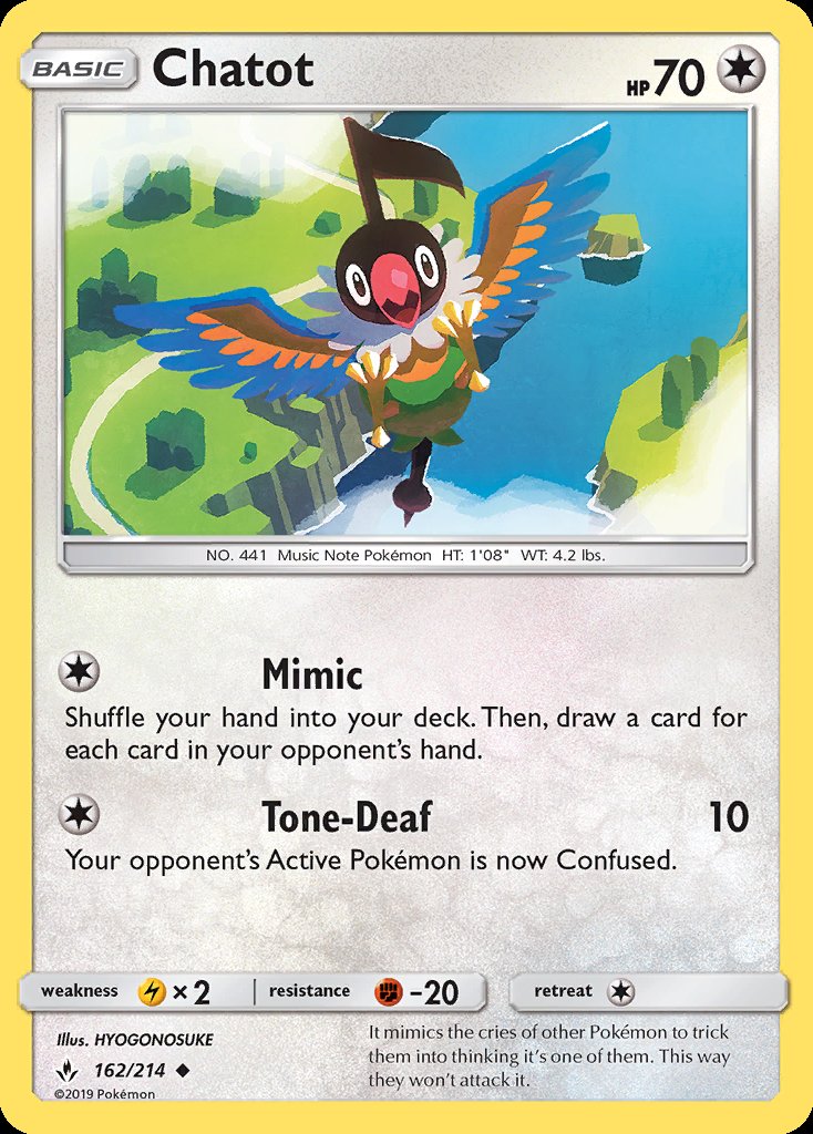 Chatot - Unbroken Bonds (Uncommon) [UNB-162] Imagen principal del producto