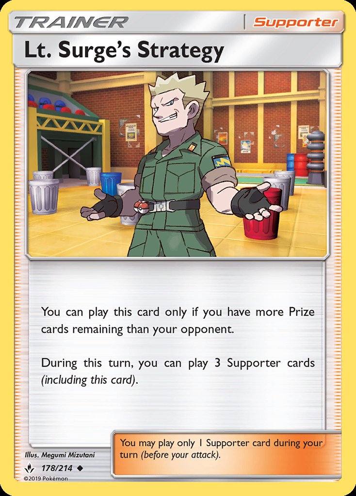 Lt. Surge's Strategy - Unbroken Bonds (Uncommon) [UNB-178] Image principale du produit
