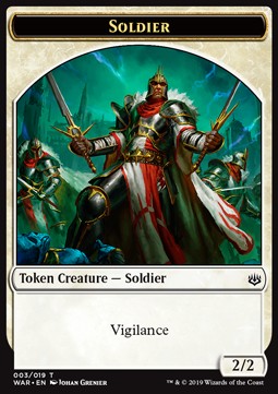 Soldier Token (White 2/2) - War of the Spark (Token) [WAR-T03]