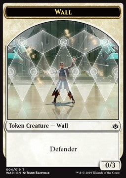 Wall Token (White 0/3) - War of the Spark (Token) [WAR-T04]