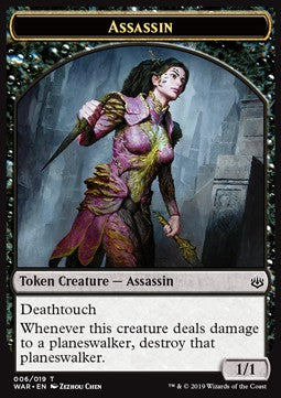 Assassin Token (Black 1/1 Deathtouch) - War of the Spark (Token) [WAR-T06] Hauptbild