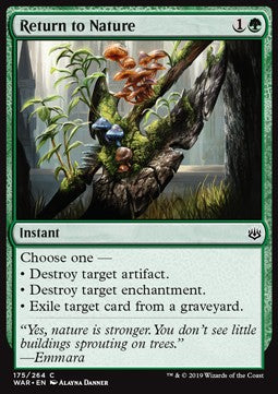 Return to Nature - War of the Spark (Common) [WAR-175] Imagen principal del producto