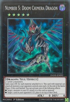 Number 5: Doom Chimera Dragon - Dark Neostorm (Super Rare) [DANE-092] Imagen principal del producto
