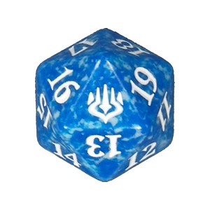 Magic War of the Spark spindown D20 levensteller in blauw Image principale du produit