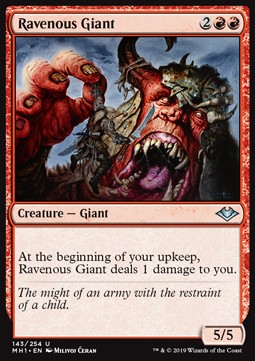 Ravenous Giant - Modern Horizons (Uncommon) [MH1-143] Imagen principal del producto
