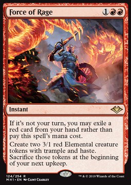 Force of Rage - Modern Horizons (Rare) [MH1-124] Imagen principal del producto