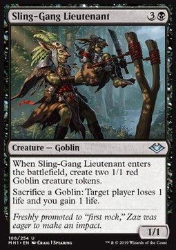 Sling-Gang Lieutenant - Modern Horizons (Uncommon) [MH1-108] Imagen principal del producto