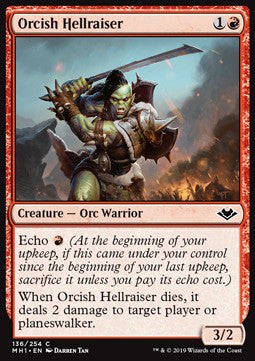 Orcish Hellraiser - Modern Horizons (Common) [MH1-136] Imagen principal del producto