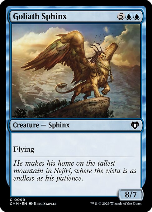 Goliath Sphinx – Commander Masters (CMM-99) Magic: The Gathering card Main image