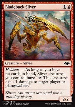 Bladeback Sliver - Modern Horizons (Common) [MH1-119]