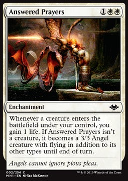 Answered Prayers - Modern Horizons (Common) [MH1-2] Image principale du produit