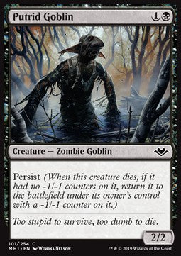 Putrid Goblin - Modern Horizons (Common) [MH1-101] Imagen principal del producto