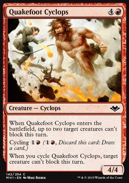 Quakefoot Cyclops - Modern Horizons (Common) [MH1-142] Image principale du produit