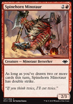 Spinehorn Minotaur - Modern Horizons (Common) [MH1-147] Imagen principal del producto