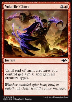 Volatile Claws - Modern Horizons (Common) [MH1-154] Main image