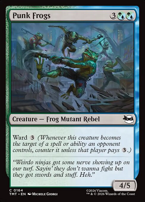 Punk Frogs – Teenage Mutant Ninja Turtles (TMT-164) Magic: The Gathering card Hoofdafbeelding