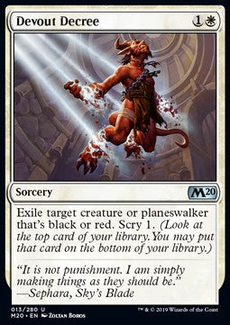 Devout Decree - Core 2020 (Uncommon) [M20-13] Hauptbild