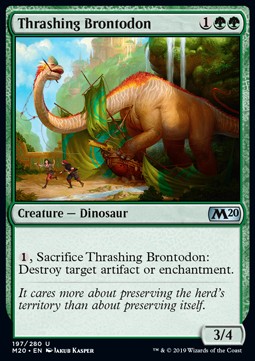 Thrashing Brontodon - Core 2020 (Uncommon) [M20-197] Hauptbild
