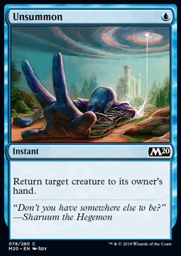 Unsummon - Core 2020 (Common) [M20-78] Immagine principale del prodotto