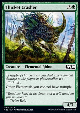 Thicket Crasher - Core 2020 (Common) [M20-196] Main image