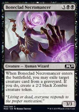 Boneclad Necromancer - Core 2020 (Common) [M20-93] Imagen principal del producto