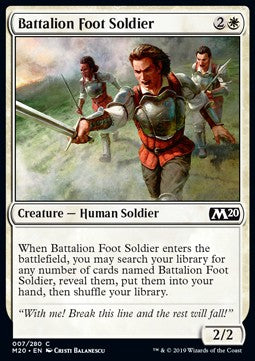 Battalion Foot Soldier - Core 2020 (Common) [M20-7] Main image