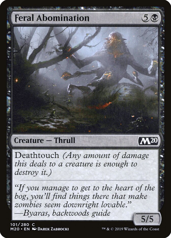 Feral Abomination - Core 2020 (Common) [M20-101] Image principale du produit