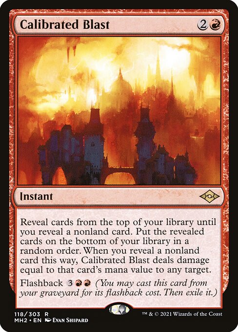 Calibrated Blast – Modern Horizons 2 (MH2-118) Magic: The Gathering card | LC-REM-20260804-15151555871052-37962700-e4d9-419e-8972-d3fd955ff40e