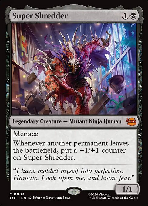 Super Shredder – Teenage Mutant Ninja Turtles (TMT-83) Magic: The Gathering card