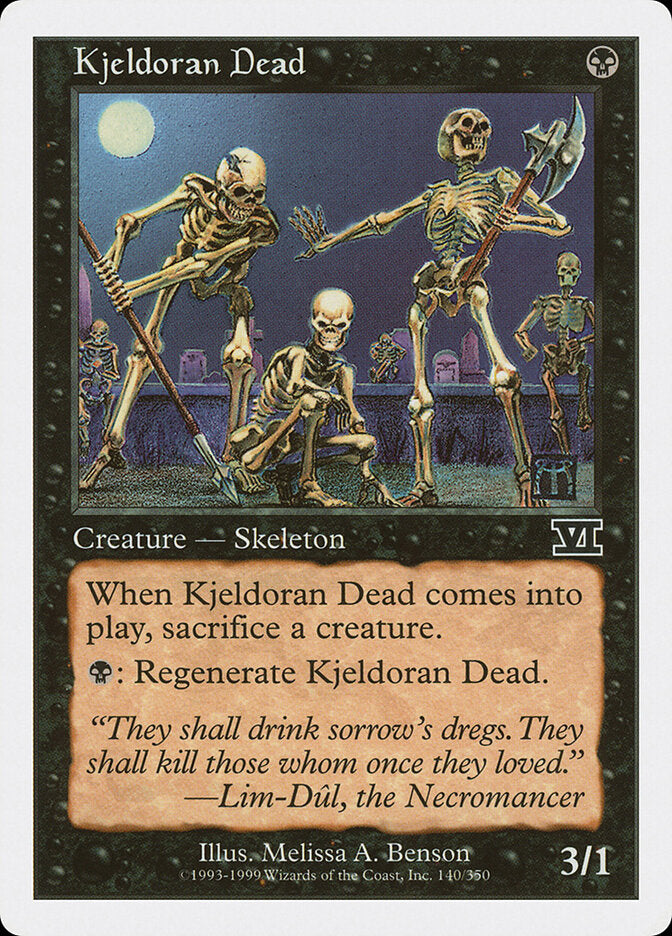 Kjeldoran Dead - Sixth Edition (Common) [6ED-140]