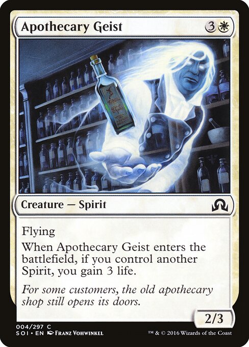 Apothecary Geist – Shadows over Innistrad (SOI-4) Magic: The Gathering card Hauptbild