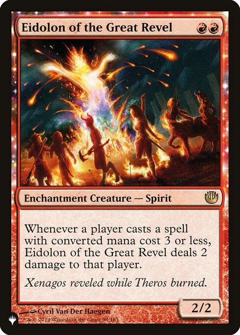 Eidolon of the Great Revel – The List (PLST-JOU-94) Magic: The Gathering card | LC-REM-20260804-15151666954572-37ee1553-d23c-4ded-b809-e4ee8634cb9c