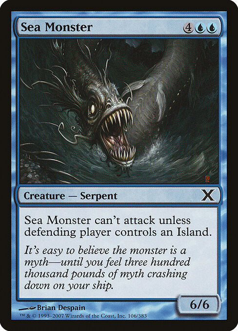 Sea Monster – Tenth Edition (10E-106) Magic: The Gathering card