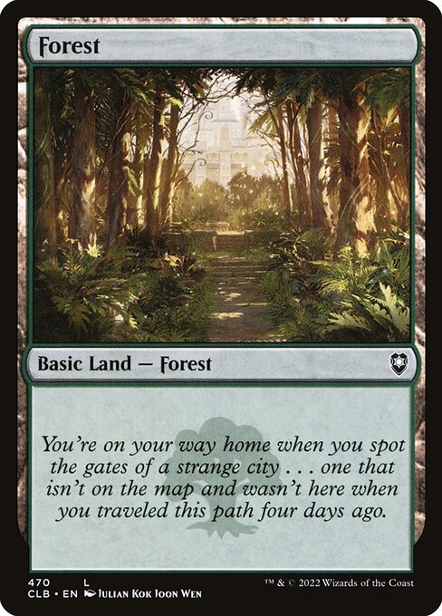 Forest – Commander Legends: Battle for Baldur's Gate (CLB-470) Magic: The Gathering card | LC-REM-20260804-15151161966924-3812e162-3511-4988-b2a1-3bc6945ac45b