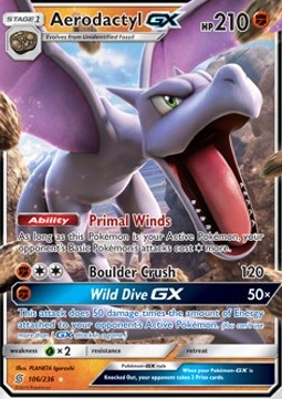 Aerodactyl GX - Unified Minds (Ultra Rare) [UNM-106] Hover Image