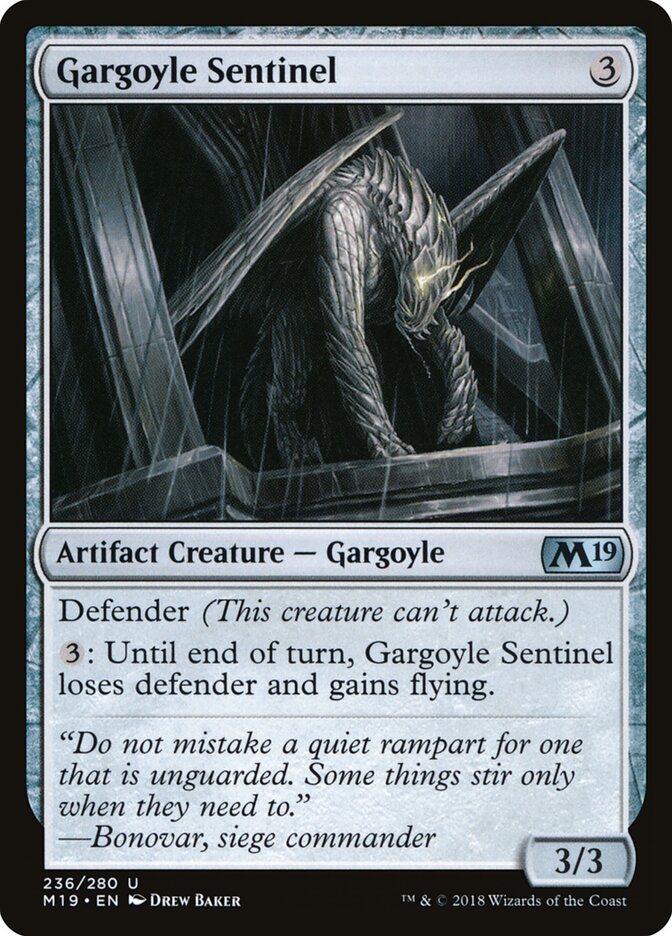 Gargoyle Sentinel - Core 2019 (Uncommon) [M19-236]