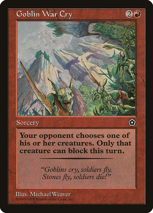Goblin War Cry – Portal Second Age (P02-104) Magic: The Gathering card | LC-REM-20260804-15339570233676-3822880c-a559-409c-8390-6d57eacc3a7c