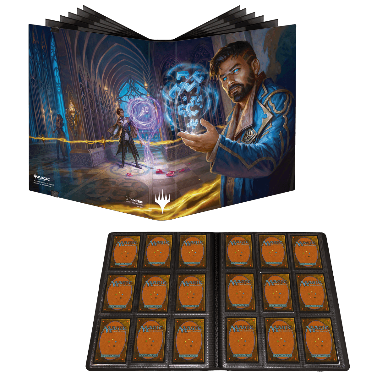 Ultra Pro 9-Pocket PRO-Binder Karlov Manor - opengeslagen met negen kaarten per kant