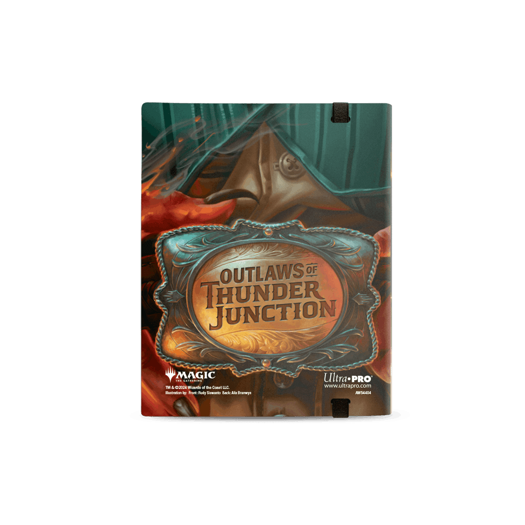Ultra Pro 4-Pocket PRO-Binder Thunder Junction - achterkant met de riemgesp