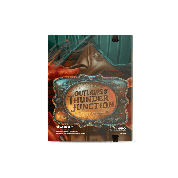 Ultra Pro 4-Pocket PRO-Binder Thunder Junction - achterkant met de riemgesp