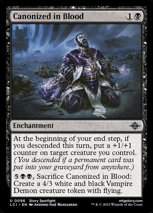 Canonized in Blood – The Lost Caverns of Ixalan (LCI-96) Magic: The Gathering card