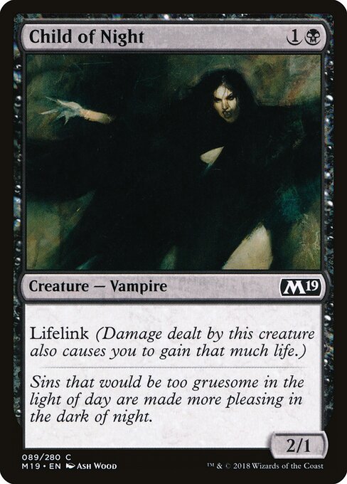Child of Night – Core 2019 (M19-89) Magic: The Gathering card